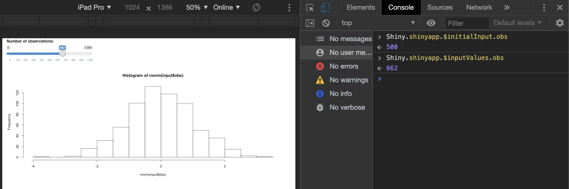 Explore initial input values.